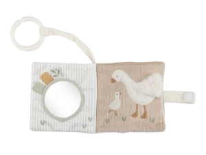 LITTLE DUTCH závěsná textilní knížka s aktivitami Newborn Naturals (2)