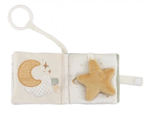 LITTLE DUTCH závěsná textilní knížka s aktivitami Newborn Naturals (3)
