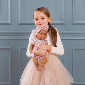 LULLABABY panenka v overalu s čelenkou 35 cm (7)