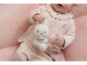 LITTLE DUTCH chrastítko s korálky králíček Miffy Lucky Blossom (1)