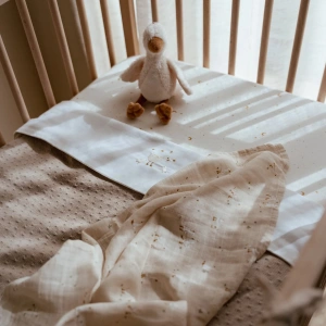 LITTLE DUTCH plena zavinovací 120x120 cm Husa Newborn Naturals (4)