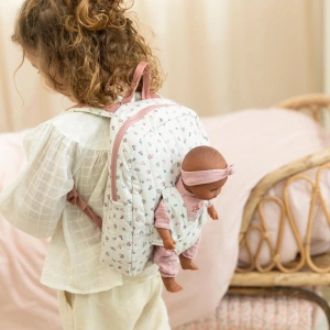 LITTLE DUTCH batůžek s nosítkem pro panenky Pink (9)